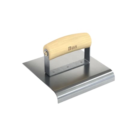 Bon Tool Edger, Stainless Steel 6" X 6", 3/4" Radius X 7/8" Lip Wood Handle 12-452